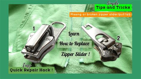 zipper slider replacement guide